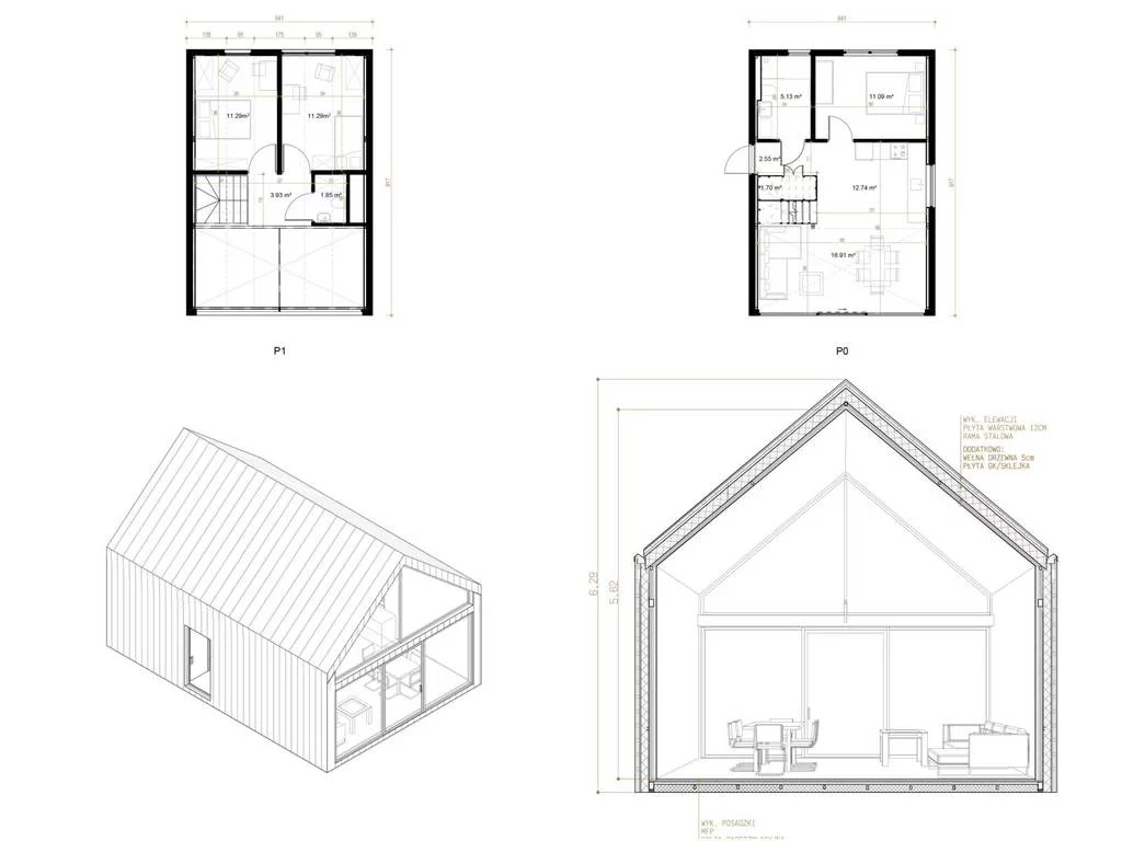 Dom 78,00 m², oferta nr , 8920/3186/ODS, Niwy Ostrołęckie