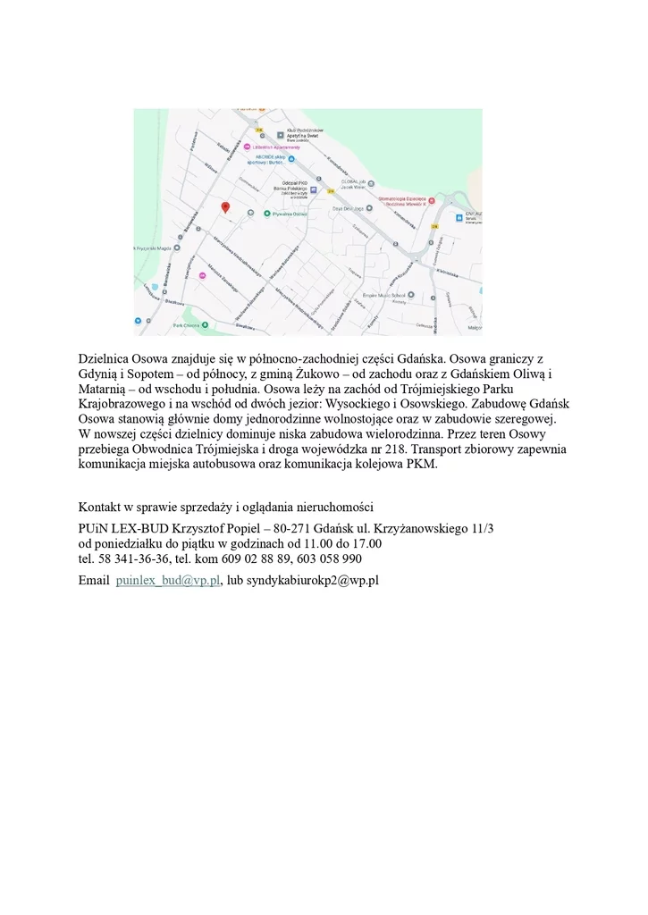Dom i rezydencja 130,00 m², oferta nr , 8849/3186/ODS, Gdańsk, Osowa, Korsarzy