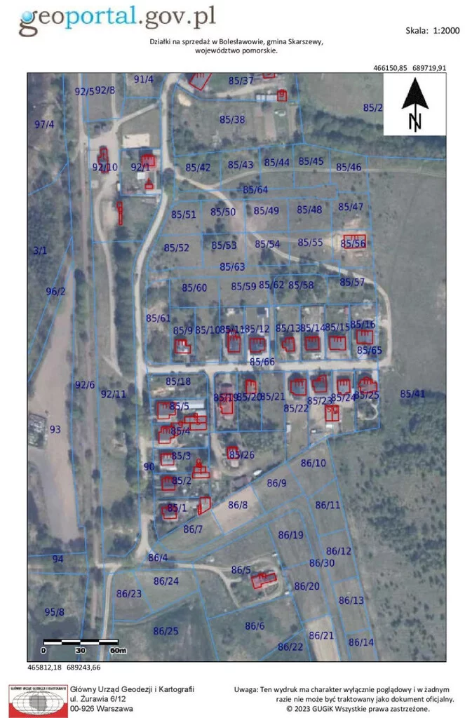 Działka 1 093,00 m², Bolesławowo, Sprzedaż