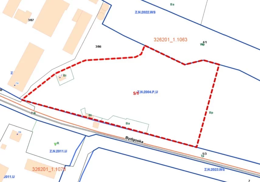 Działka 15 205,00 m², oferta nr , 42937/3186/OGS, Szczecin, Bydgoska