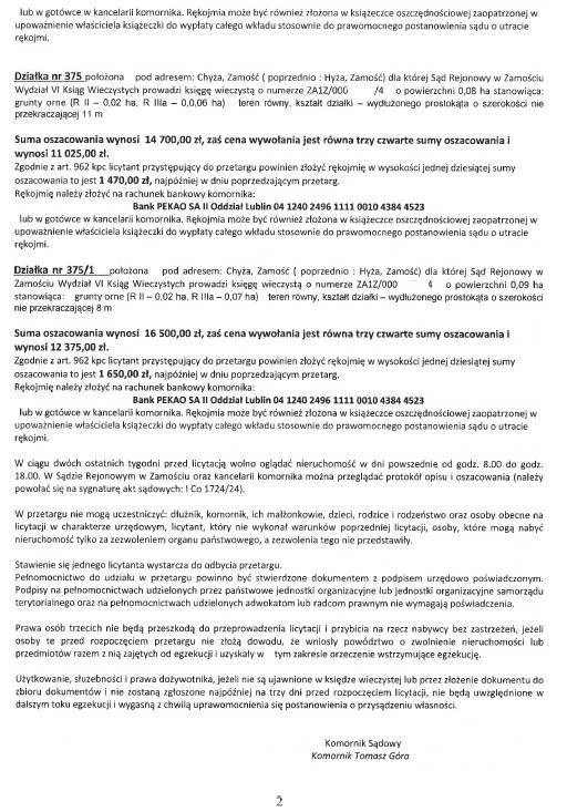Działka 15 300,00 m², oferta nr , 42903/3186/OGS, Chyża