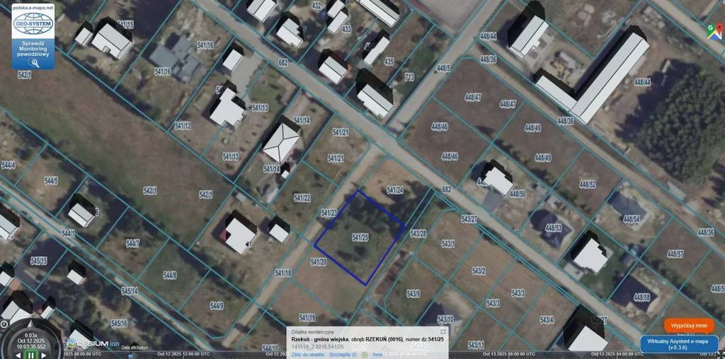 Działka 1 571,00 m², oferta nr , 43136/3186/OGS, Rzekuń, Jeżynowa