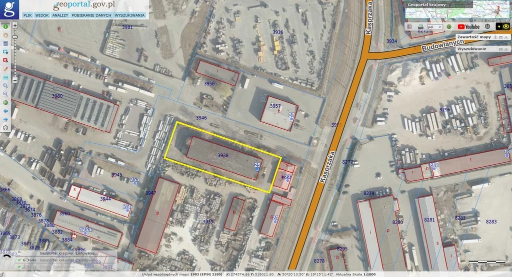 Działka 2 940,00 m², Dąbrowa Górnicza, Kasprzaka, Sprzedaż