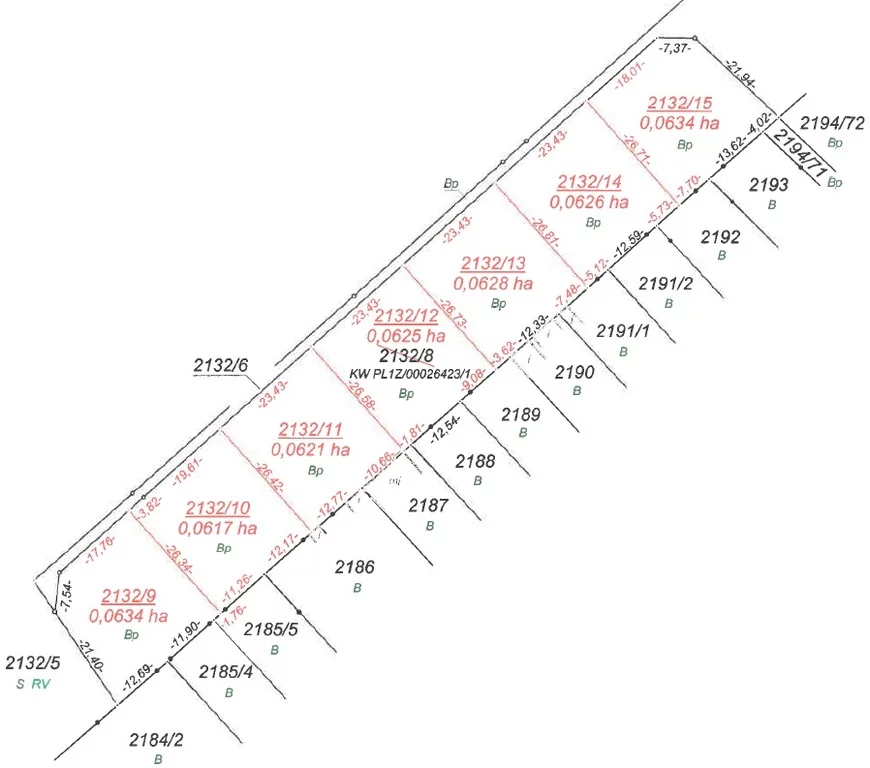 Działka 634,00 m², Żyrardów, Kazimierza Werbickiego, Sprzedaż