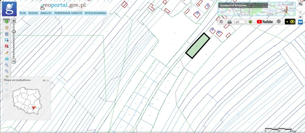 Działka 1 151,00 m², Kłyżów, Sprzedaż