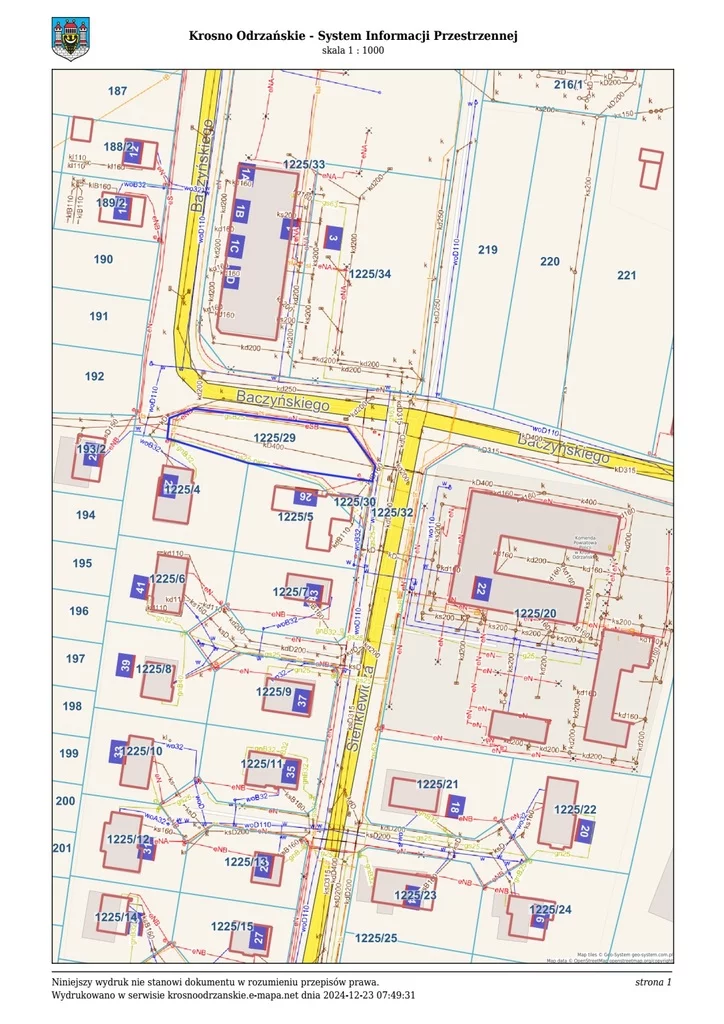 Działka 740,00 m², Krosno Odrzańskie, Sprzedaż