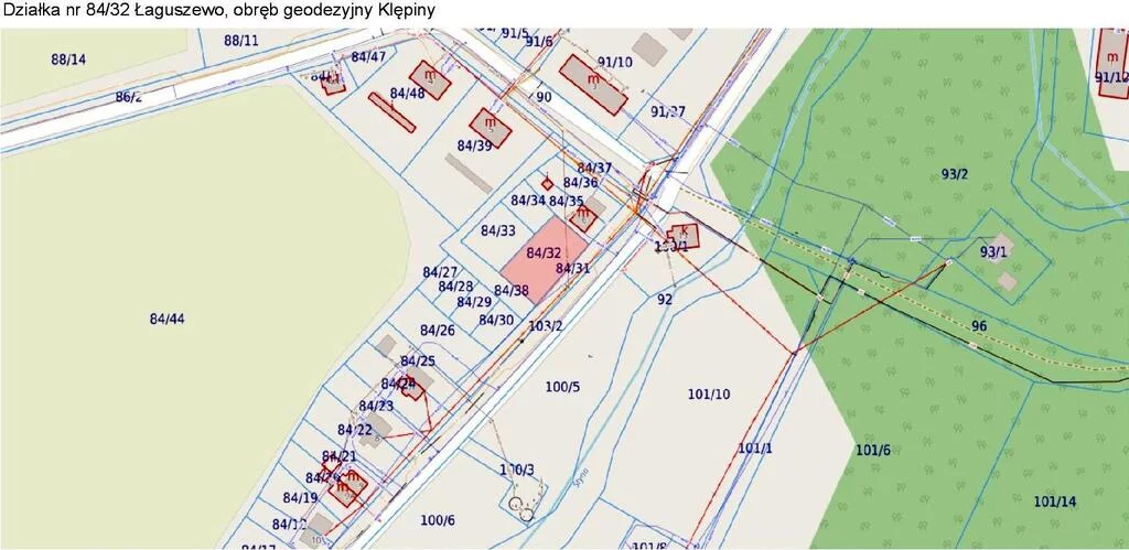 Działka 725,00 m², Łaguszewo, Sprzedaż