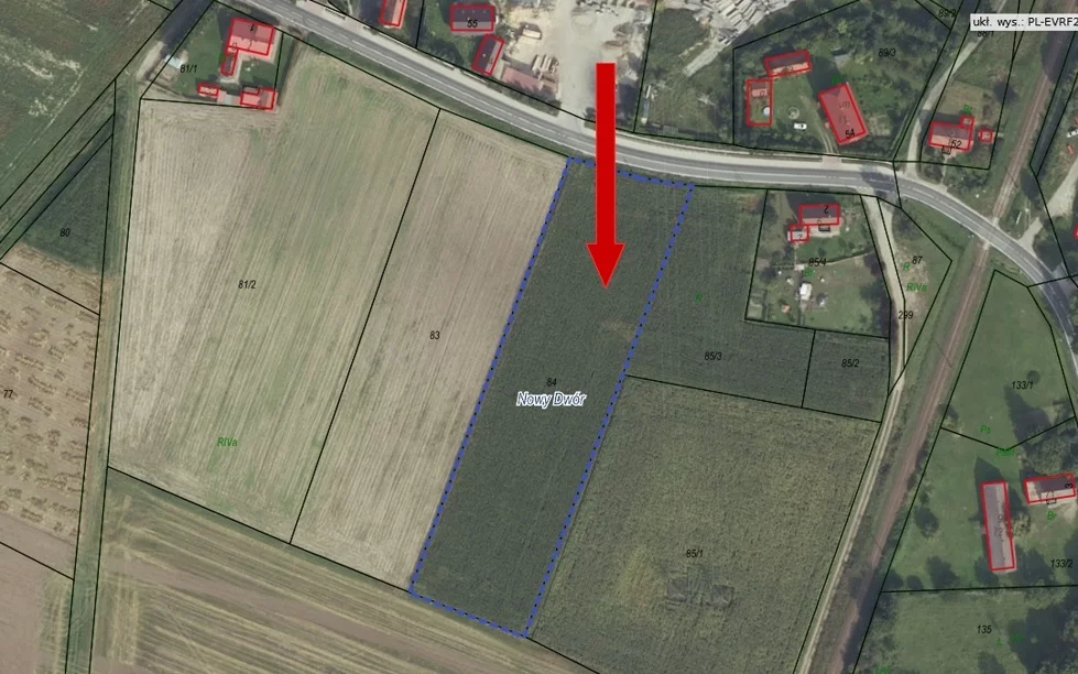 Działka 7 289,00 m², Nowy Dwór, Sprzedaż