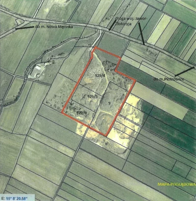 Działka 94 741,00 m², Piotrowice, Sprzedaż