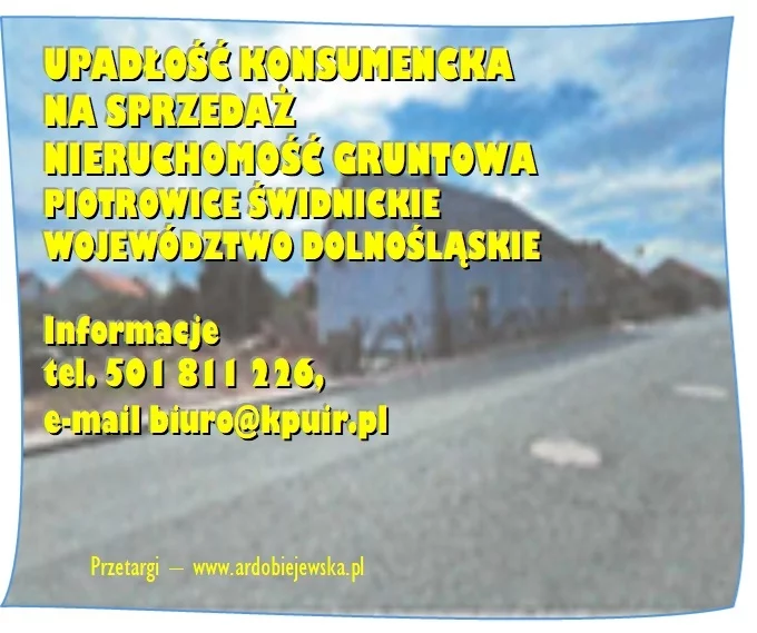 Działka 298,00 m², oferta nr , 40473/3186/OGS, Piotrowice Świdnickie