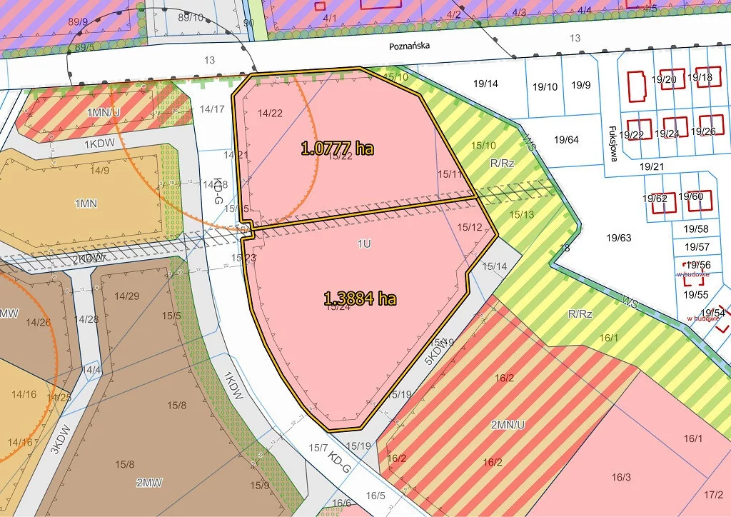 Działka 10 777,00 m², oferta nr , 43141/3186/OGS, Pobiedziska