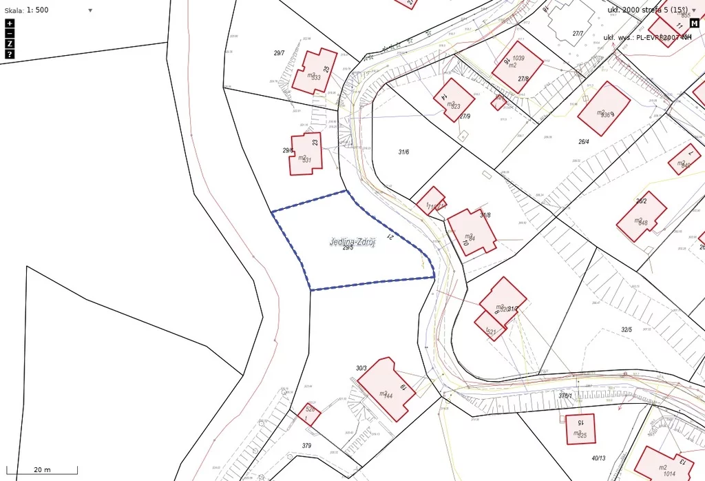 Działka 835,00 m², Jedlina-Zdrój, Północna, Sprzedaż