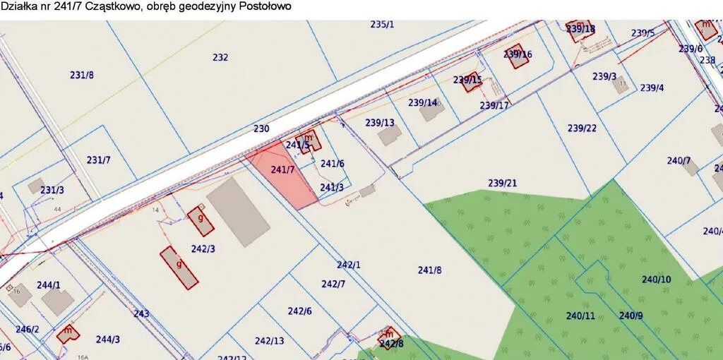 Działka 930,00 m², Postołowo, Sprzedaż