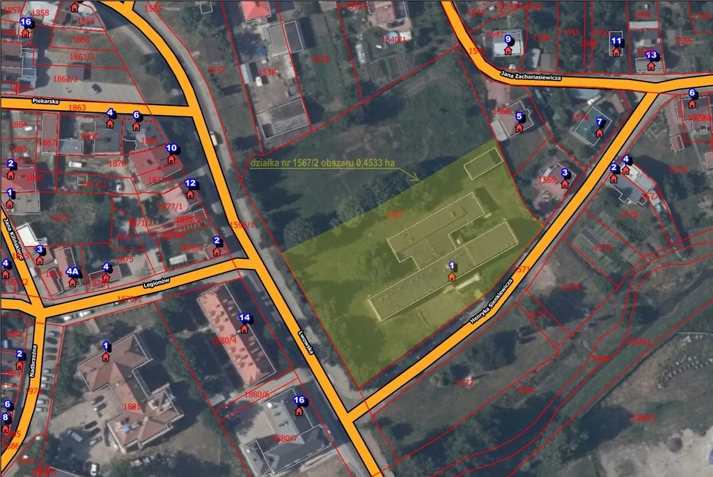 Działka 4 533,00 m², Radymno, Sprzedaż