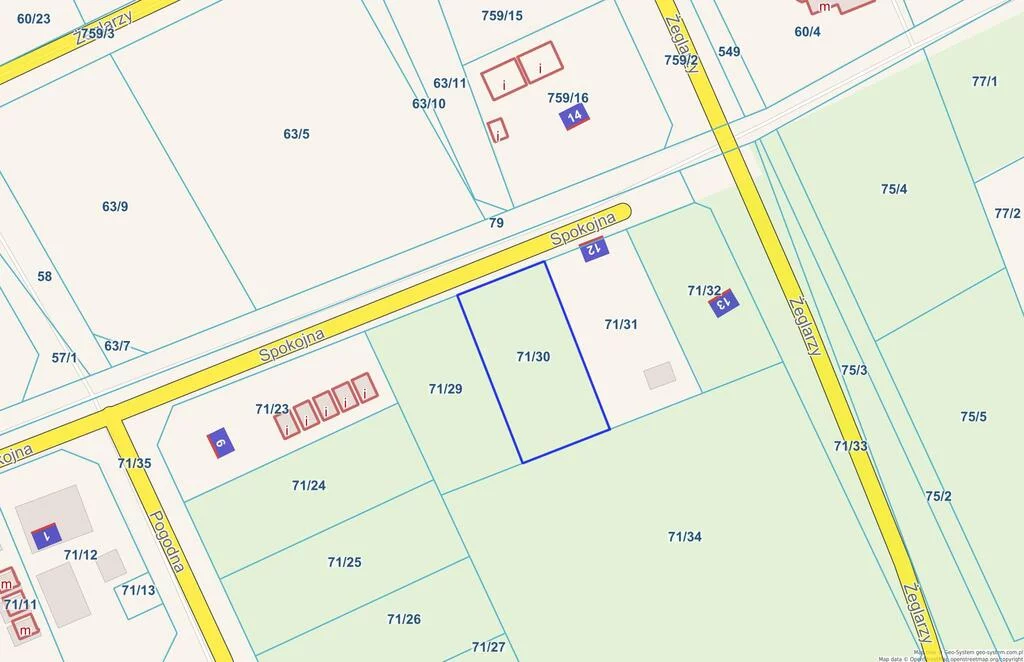 Działka 1 140,00 m², oferta nr , 41303/3186/OGS, Nowęcin, Spokojna