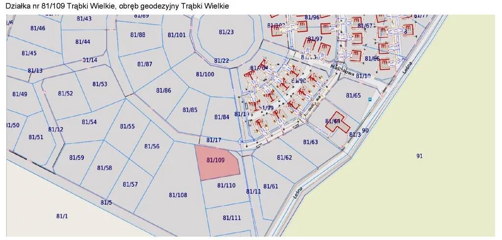 Działka 1 191,00 m², oferta nr , 41851/3186/OGS, Trąbki Wielkie