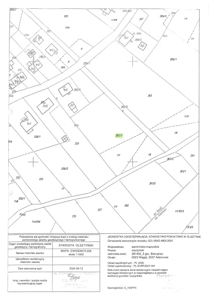 Działka 3 726,00 m², oferta nr , 40938/3186/OGS, Węgój-idx