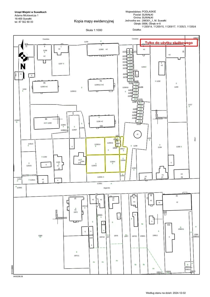 Działka 1 350,00 m², Suwałki, Wigierska, Sprzedaż