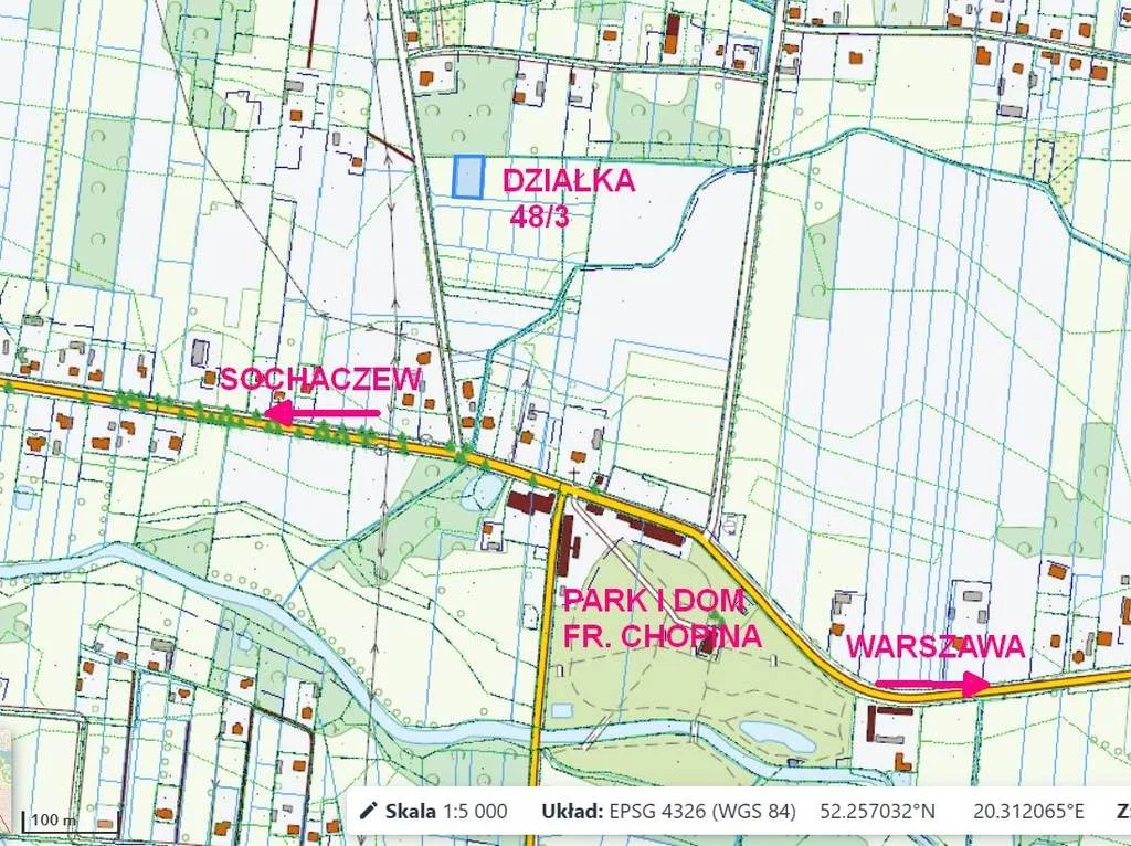 Działka 1 207,00 m², Żelazowa Wola, Sprzedaż