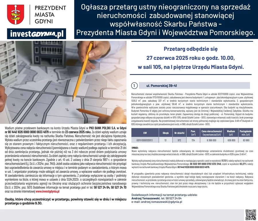 Lokal użytkowy 1 279,68 m², Gdynia, Gryfa Pomorskiego, Sprzedaż