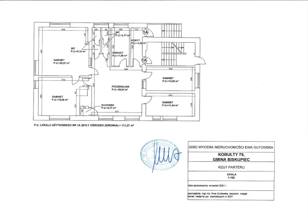 Lokal użytkowy 111,37 m², Kobułty, Sprzedaż