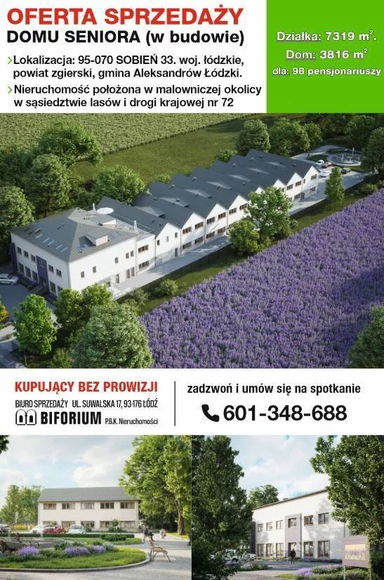 Lokal użytkowy 3 816,00 m², Sobień, Sprzedaż