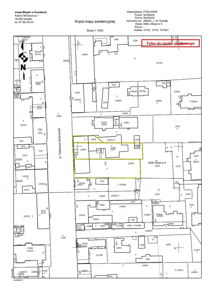 Apartamenty 10219/3186/OOS Suwałki Tadeusza Kościuszki