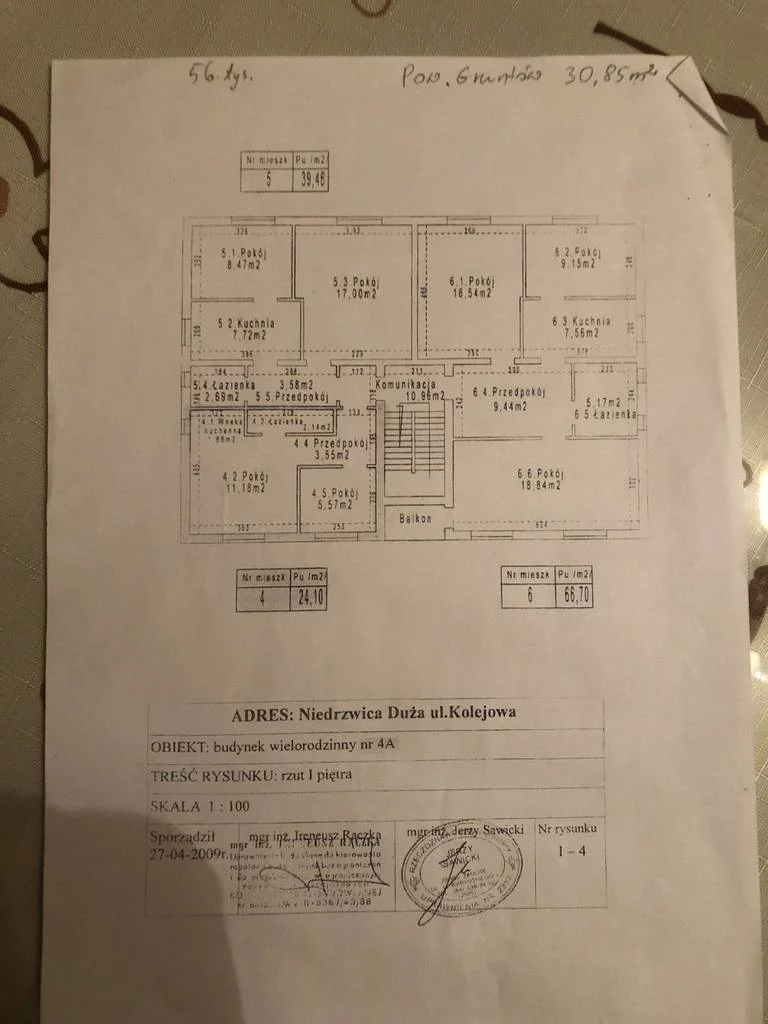 1 pokój, mieszkanie 23,72 m², piętro 1, oferta nr , 11589/3186/OMS, Niedrzwica Duża, Kolejowa