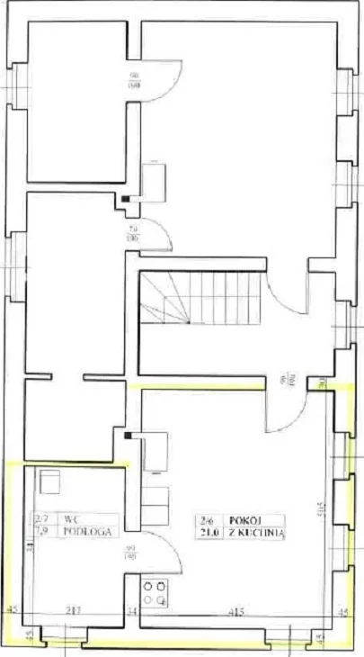 1 pokój, mieszkanie 28,90 m², piętro 1, oferta nr , 11700/3186/OMS, Lubań, Leśna