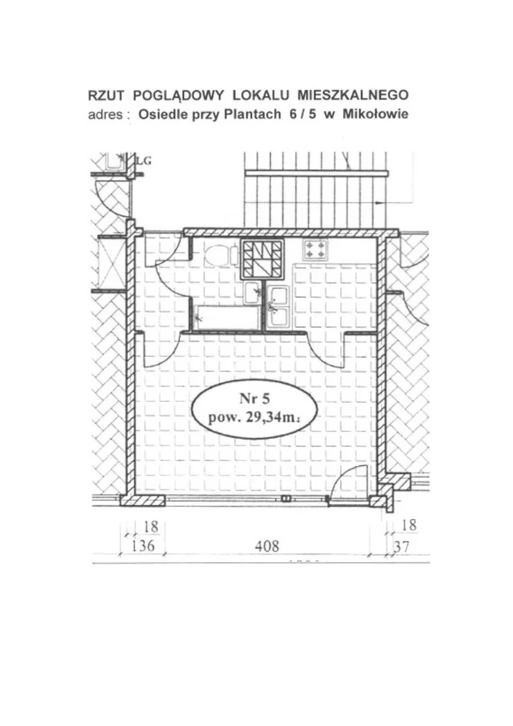 Mieszkanie jednopokojowe 29,34 m², Mikołów, os. Osiedle przy Plantach, Sprzedaż