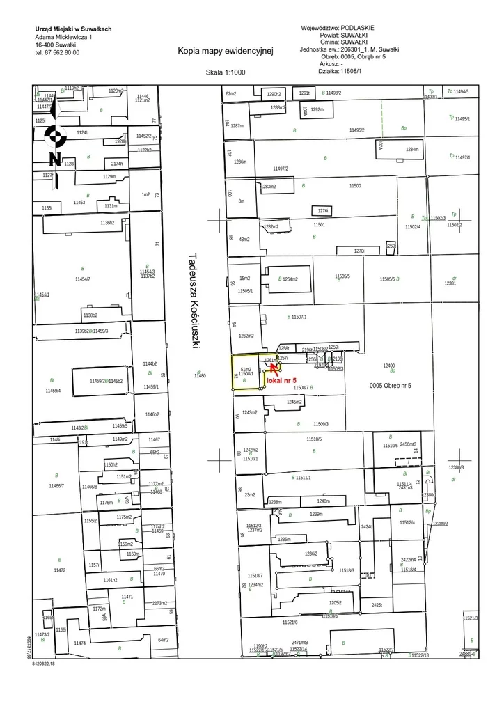 Mieszkanie jednopokojowe 16,61 m², Suwałki, Tadeusza Kościuszki, Sprzedaż