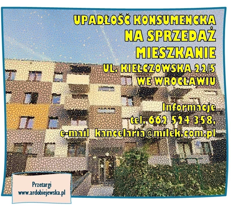 Mieszkanie dwupokojowe 35,68 m², Wrocław, Kiełczowska, Sprzedaż