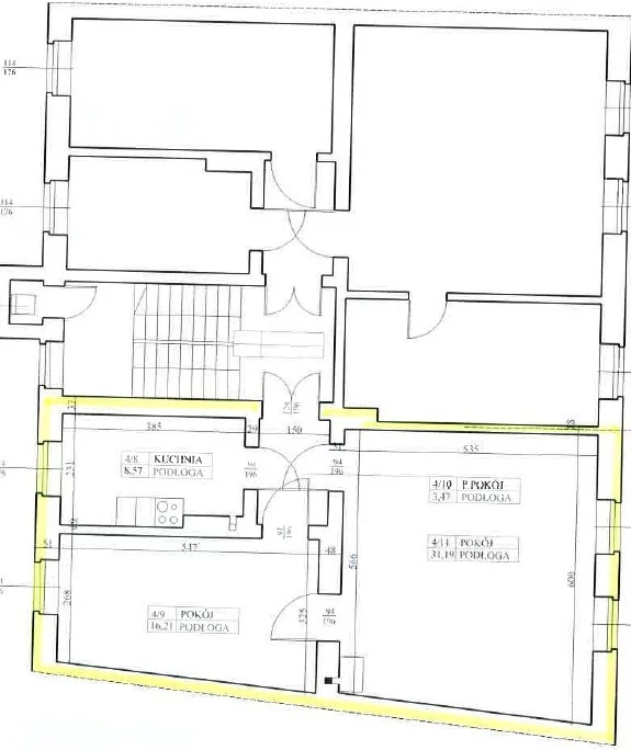 2 pokoje, mieszkanie 59,44 m², piętro 3, oferta nr , 11681/3186/OMS, Lubań, Warszawska