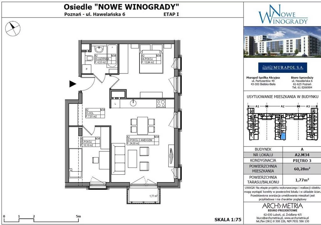 Apartamenty 11696/3186/OMS Poznań Hawelańska