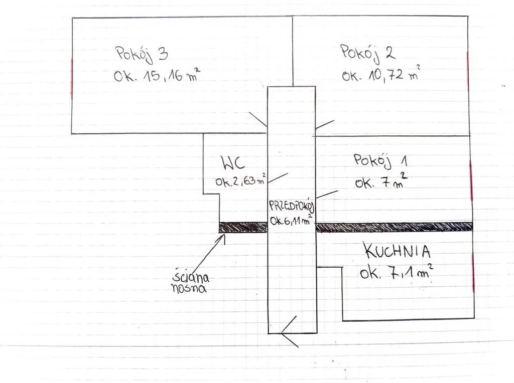 Mieszkanie na sprzedaż, 47,59 m², 3 pokoje, parter, oferta nr 11084/3186/OMS