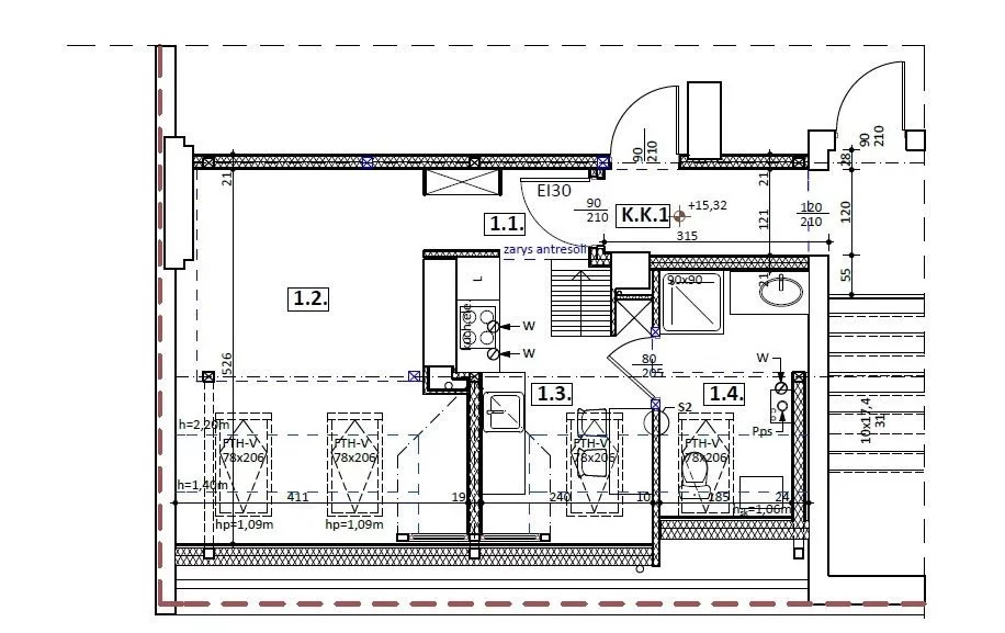 3 pokoje, mieszkanie 42,23 m², piętro 4, oferta nr , NGK-MS-327, Szczecin, Śródmieście, Turzyn, Bolesława Śmiałego