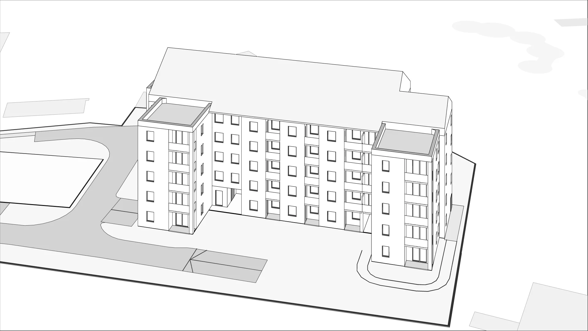 Wirtualna makieta 3D mieszkania 43.34 m², D53