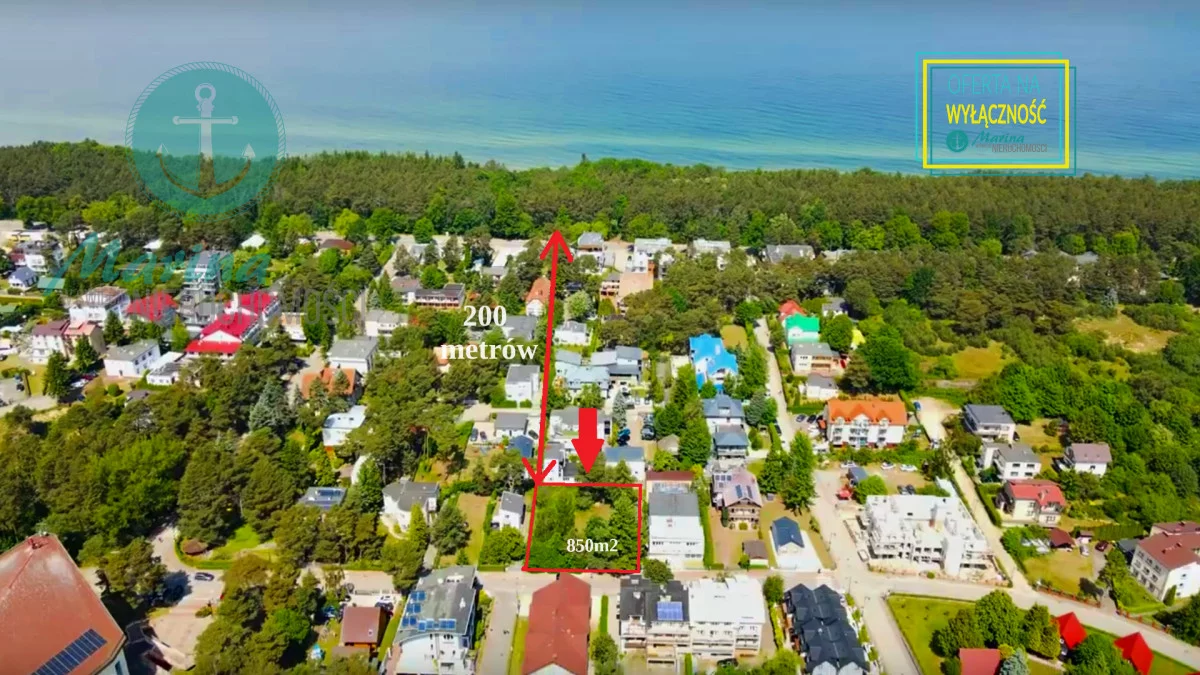Działka 855,00 m², oferta nr , EC308381227, Jastrzębia Góra, Piastowska