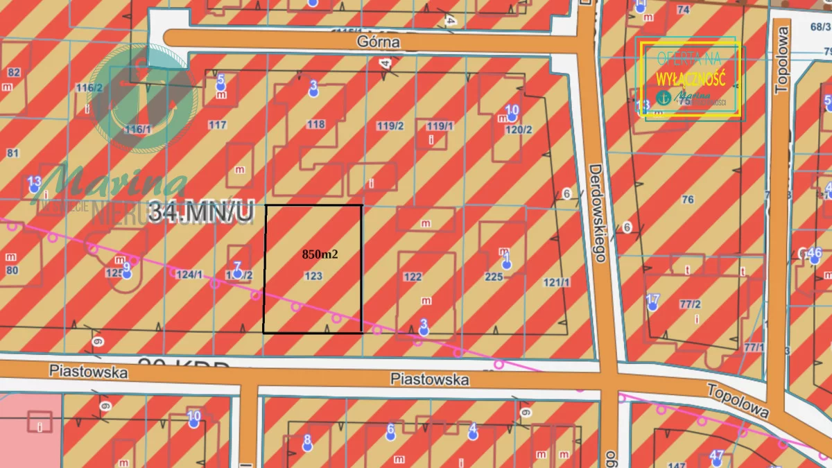 Działka 855,00 m², oferta nr , EC308381227, Jastrzębia Góra, Piastowska