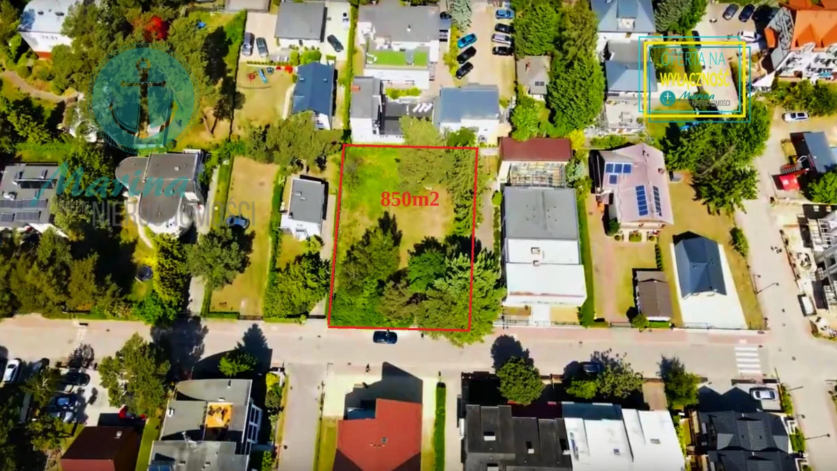 Działka 855,00 m², oferta nr , EC308381227, Jastrzębia Góra, Piastowska