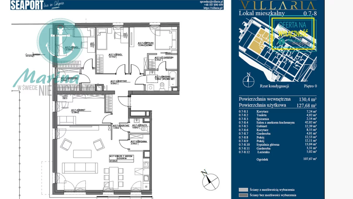 5 pokoi, mieszkanie 130,00 m², parter, oferta nr , EC537265596, Gdynia, Grabówek, Grabówek, Hugo Kołłątaja