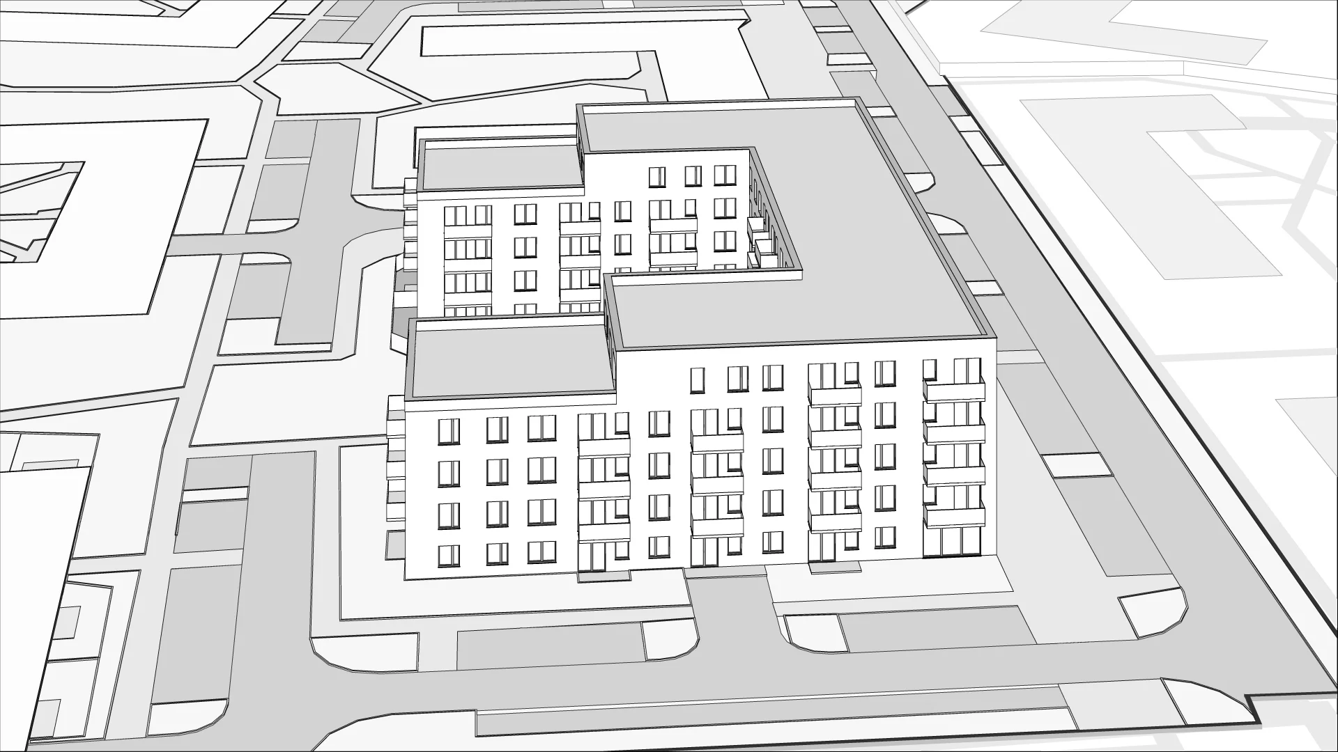 Wirtualna makieta 3D mieszkania 47.75 m², 3A/74