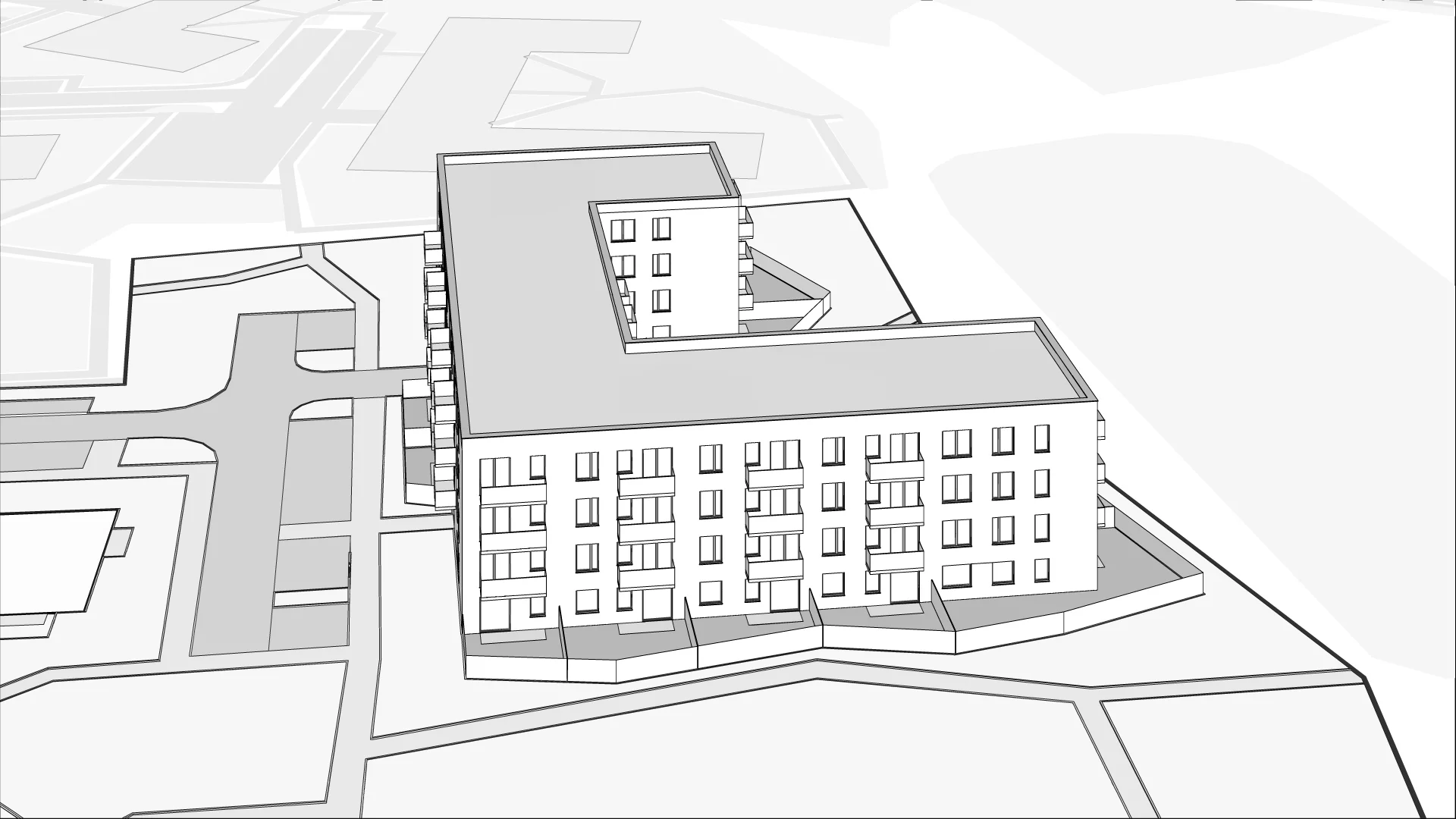 Wirtualna makieta 3D mieszkania 47.64 m², 3B/127