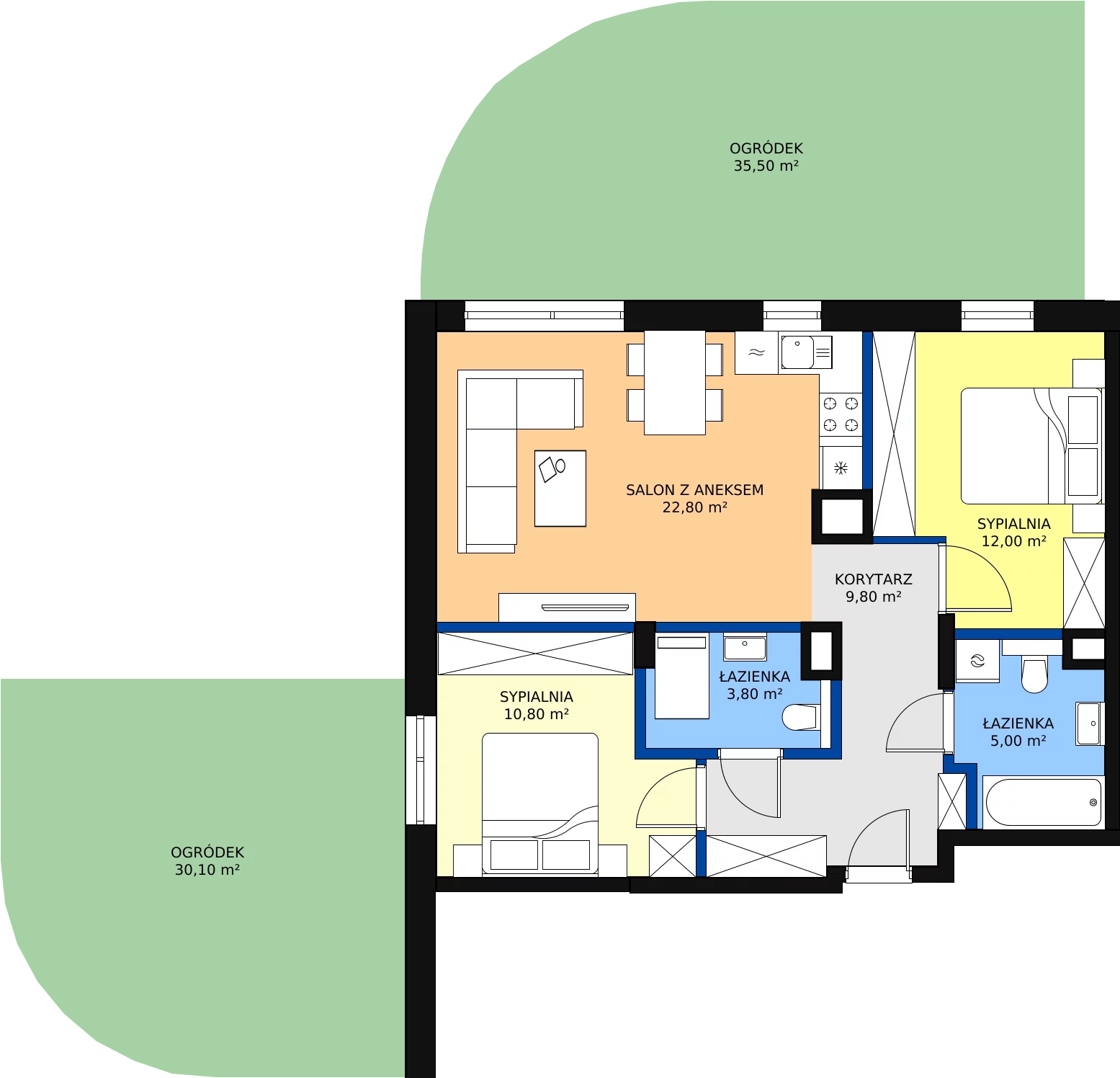 Zalety mieszkania 67.02 m², B/71