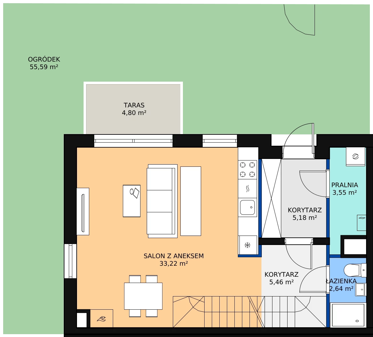 Zalety domu 96.21 m², V/1