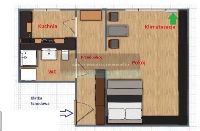 1 pokój, mieszkanie 38,50 m², piętro 4, oferta nr , 53208/4508/OMS, Białobrzegi, Osiedle Wojskowe