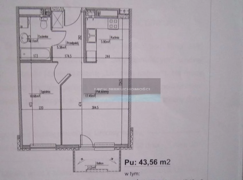 2 pokoje, mieszkanie 43,35 m², piętro 2, oferta nr , 54084/4508/OMS, Warszawa, Białołęka, Białołęka, Kartograficzna