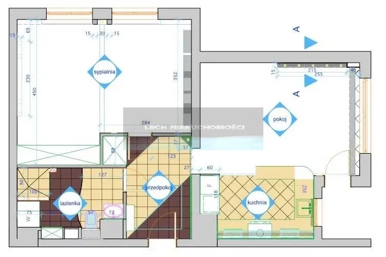 2 pokoje, mieszkanie 65,00 m², piętro 3, oferta nr , 54035/4508/OMS, Warszawa, Mokotów, Mokotów, Łukowa
