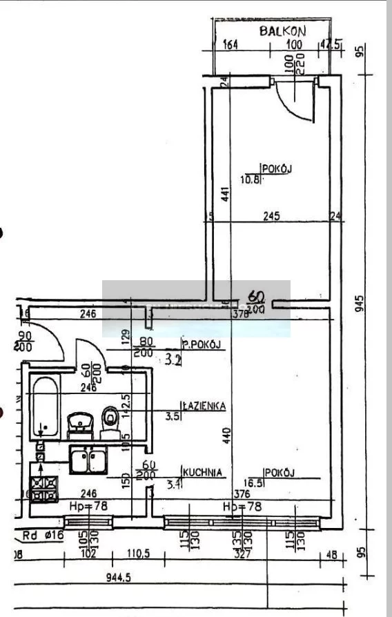 Mieszkanie dwupokojowe 37,40 m², Warszawa, Bielany, Przytyk, Sprzedaż