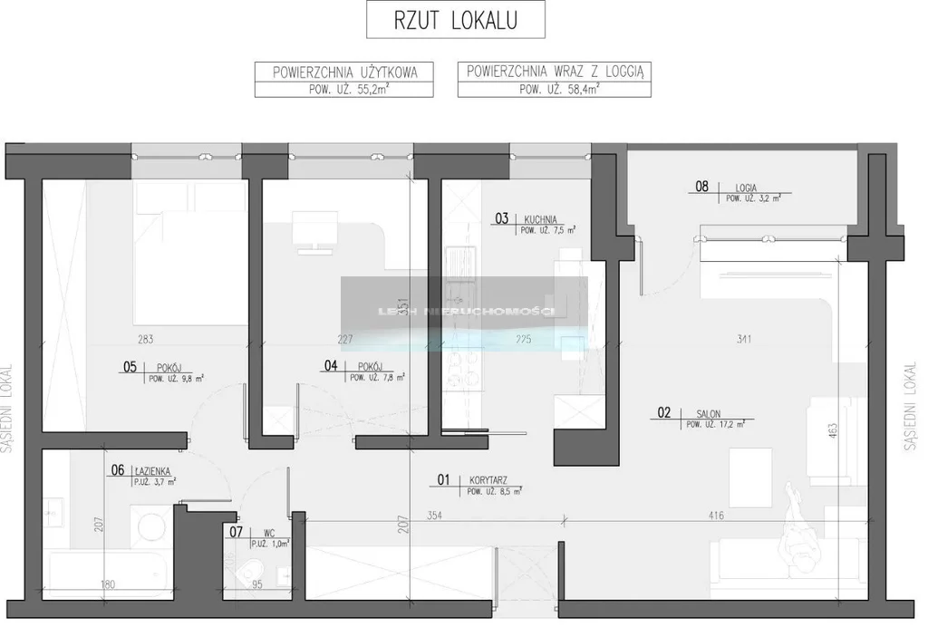 3 pokoje, apartament 55,20 m², piętro 8, oferta nr , 50851/4508/OMS, Warszawa, Żoliborz, Żoliborz, Gwiaździsta